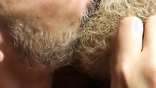 Hairy bears passionate kissing32