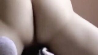 Humping orgasm ass closeup