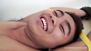 Asian Boy Lance Tied and Tickled (Tickling Feet)