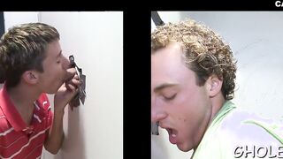 Eating sperm of a horny gay34