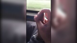 playing with big dick in bus12