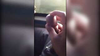 playing with big dick in bus12