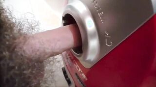 The vacuum cleaner hole and cumshot inside