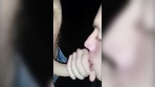 Twink works my uncut cock and gets his face plastered123