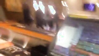 Risky Jerk Off at Work Cumming at the Bar45