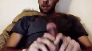 Sexy French Str8 Guy Shoots All Over Himself 214