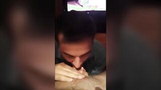 Arab Slave Swallows Verbal White Master Cum