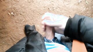 German Stud Public Park Jerk And Cum (Rainy Day Jordan)