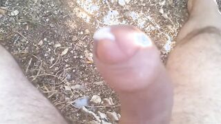 Uncut cock Cum no hand