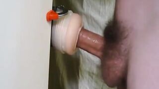 Fleshlight fuck with twitching orgasm