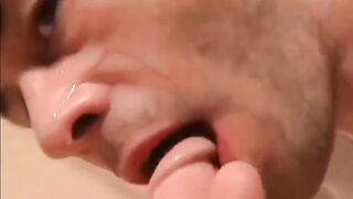 Close-up cum in mouth and cum facials compilation44