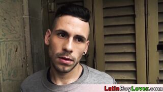 Amateur brazilian homo teenager Juande leases a bedroom on a ginormous lollipop