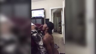 Black Thug Gives Head to His Pal and Gulps His Jizm25