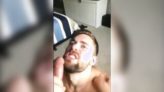 Sizzling queer and a facial cumshot