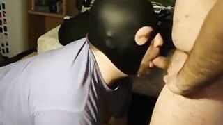 Spoken Hunk Tormentor Uses Gimp BLOWAGE Immense Facial Cumshot