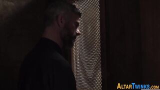 Priest pulverizes queer twunk in confession box