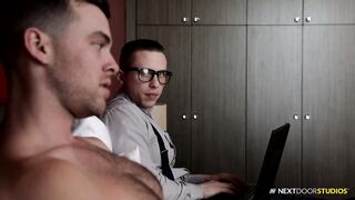 NextDoorStudios Hetero Virgin Geek Spunk-Pumps Step Brother four First-Ever Time