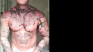 Tattoed boy and humungous manhood three258