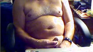 grandfather jism on web cam and taste his jizz