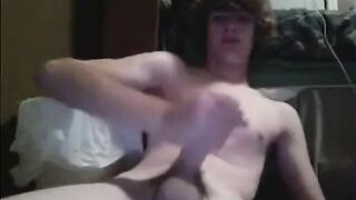 Lad Jerking on Web Cam