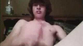 Lad Jerking on Web Cam