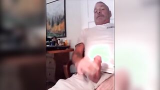 Suspended Mind-Blowing Rugged Dad Wank Off 1