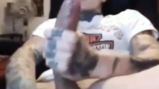 Mexican tat largest pecker cum-shot