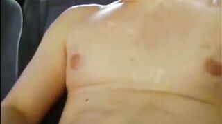 Super-Naughty Spoken Stud Strokes Off Blows A Load in Truck