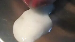 cum shots close-ups uncircumcised foreskin seed orgasm jerkoff