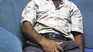 Super Hot Furry Turkish Dad Masturbates Off Solo