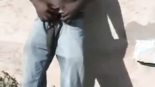 Str8 african studs stroke public for money