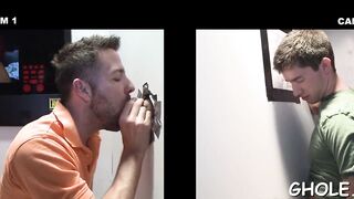 Queer gives a gloryhole gargle