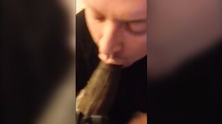 White Fellow Deep-Throating Black Man Meat