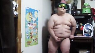 Young Japanese Chub wanking