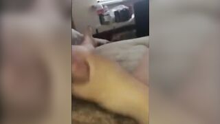 Quick jerk off and huge cum shot