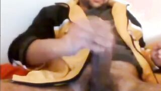 Sexy Str8 Danish Monstercock cums on a paper towel 27