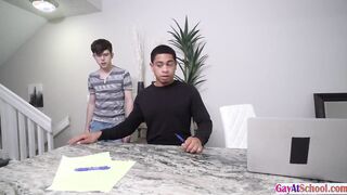 Thin youngster Dakota gets his cock-squeezing booty screwed by phat boner