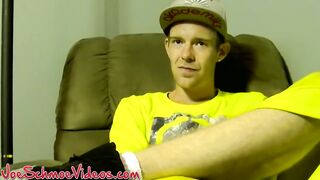 JOE SCHMOE MOVIES - Yankee amateur inhaled and jerked for jizm by mature fag