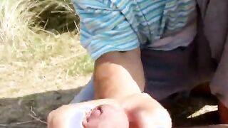 elder boy blows his buddies trouser snake in the dunes two