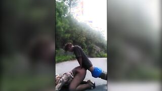 Suspended Young Thug Breeds Gigantic Ass Transgirl