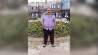 turkish grandfather displays his mind-blowing knob and nutsack