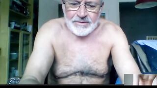 silver daddy lars jerking off