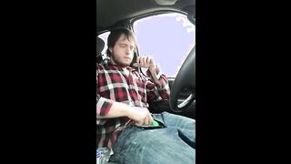 Jerking cock while driving in my car 2