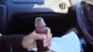 BBC gets a handjob in the car