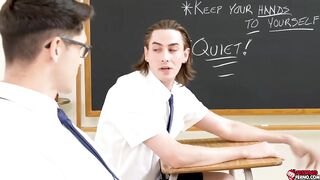 Jack Hunter fisting his classmate Devins asshole