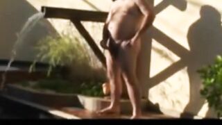 Daddy and Gay Fucking on the Pool