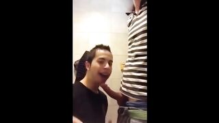 University Bathroom Face Fucking and Cum Swallowing 23