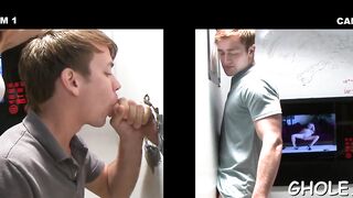 Playful gay gives a nice blow