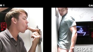 Playful gay gives a nice blow