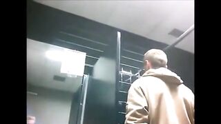 Sucking in a public restroom